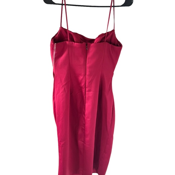 COPY - House of CB Anja Satin Corset Red Midi Dress - Picture 9 of 16